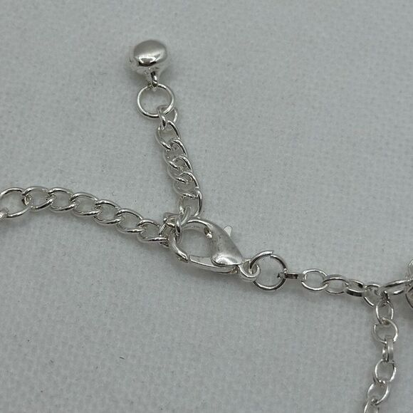 Brand New!! Sterling silver bracelet with stars and wire sphere - Picture 4 of 4
